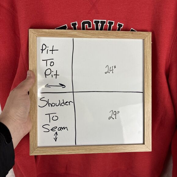 Louisville Cardinals Crewneck Sweatshirt Size Large Red NCAA Collegiate NWT - Picture 6 of 6